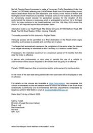 Temporary Road Closure