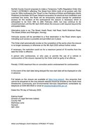 Temporary Road Closure